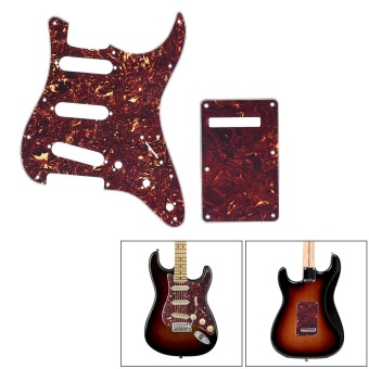 Harga Tortoise Red Guitar Pick Guard Back Plate with 20pcs Screws
forFender Stratocaster Strat Style Electric Guitar intl Online Murah