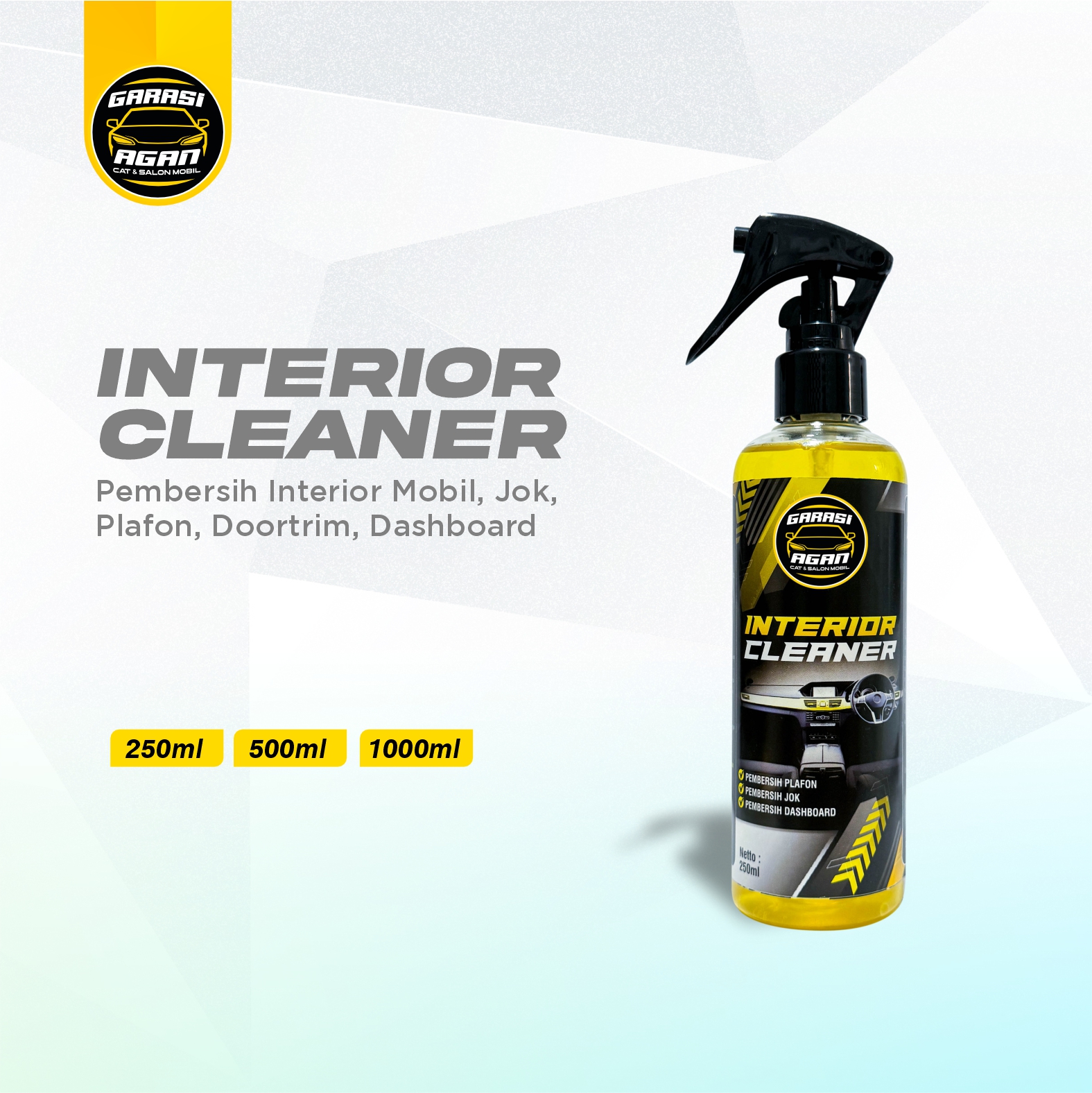 GARASI AGAN Interior Cleaner Pembersih Interior Mobil Pembersih Jok Pembersih Dashboard Plafon Mobil Harga 40,000 rupiah*Gratis Ongkir