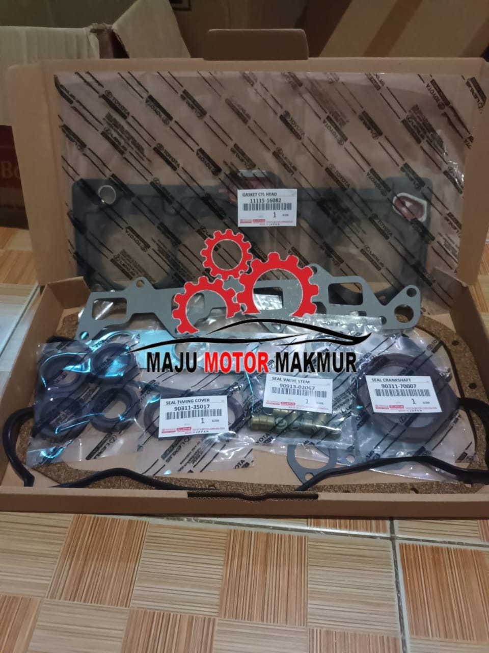 PAKING SET GASKET FULL SET PACKING SET TOYOTA COROLLA TWINCAM 1.6CC 4AF JAPAN ASBES/KLINGRIT Harga 450,000 rupiah*Gratis Ongkir