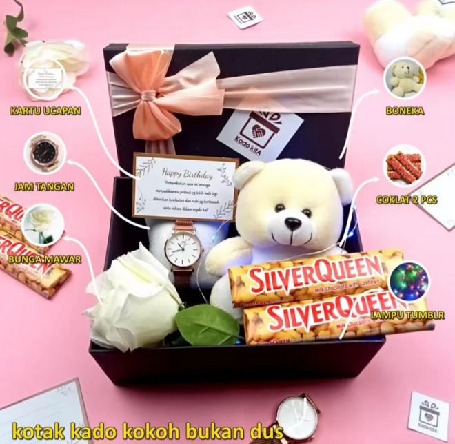 Hampers kekinian Kado CEWEK SAHABAT ISTRI IBU / Anniversary Wisuda Paket Lengkap Murah