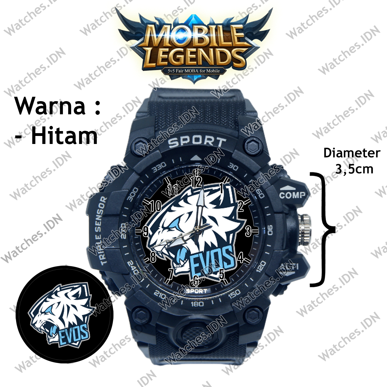 	 Jam Tangan Anak Laki Laki Evos Sport Anti Air Gratis Box 	