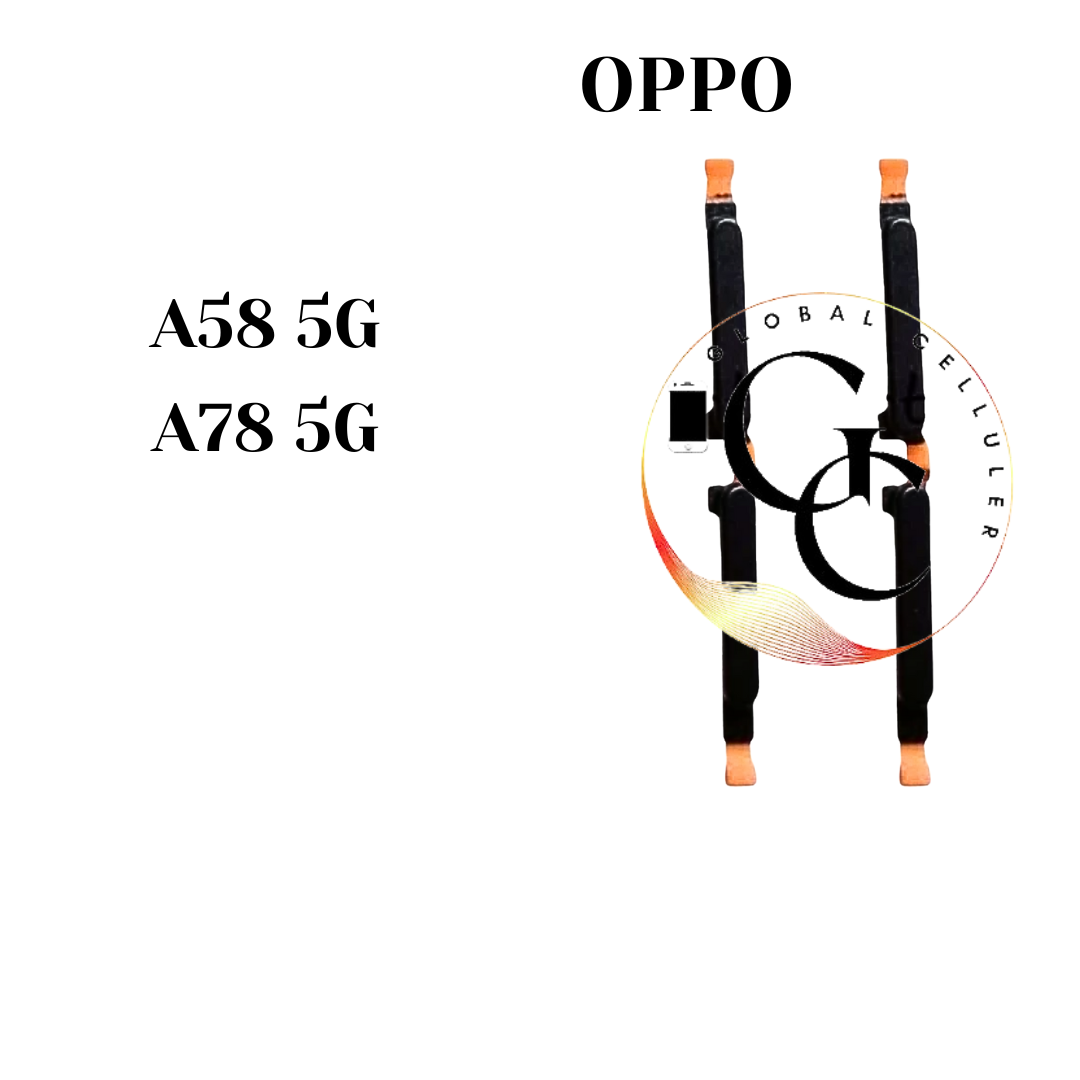Nappe De Boutons Power/Volume Pour Oppo A78 5G - Modèles CPH2483/CPH2495, Noir - Neuve