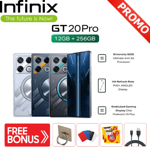 Infinix Gt 20 Pro 5g 12/256Gb - up to 24Gb Extended Ram - Amoled Fhd+ 144Hz Harga  3,234,000 Ringgit*Penghantaran Percuma