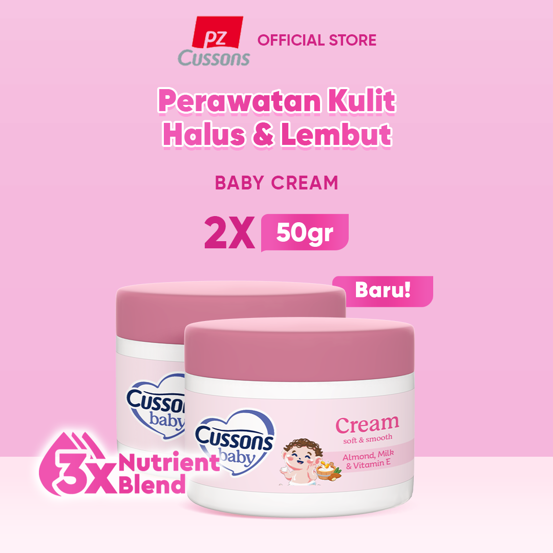 [Paket isi 2] Cussons Baby Cream Soft & Smooth 50gr - Merek CUSSONS BABY Harga 34,000 rupiah*Gratis Ongkir