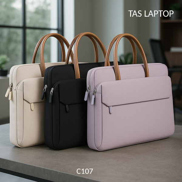 Tas Laptop Jinjing Briefcase Multi Space 15 - 16 Inch Tas C107