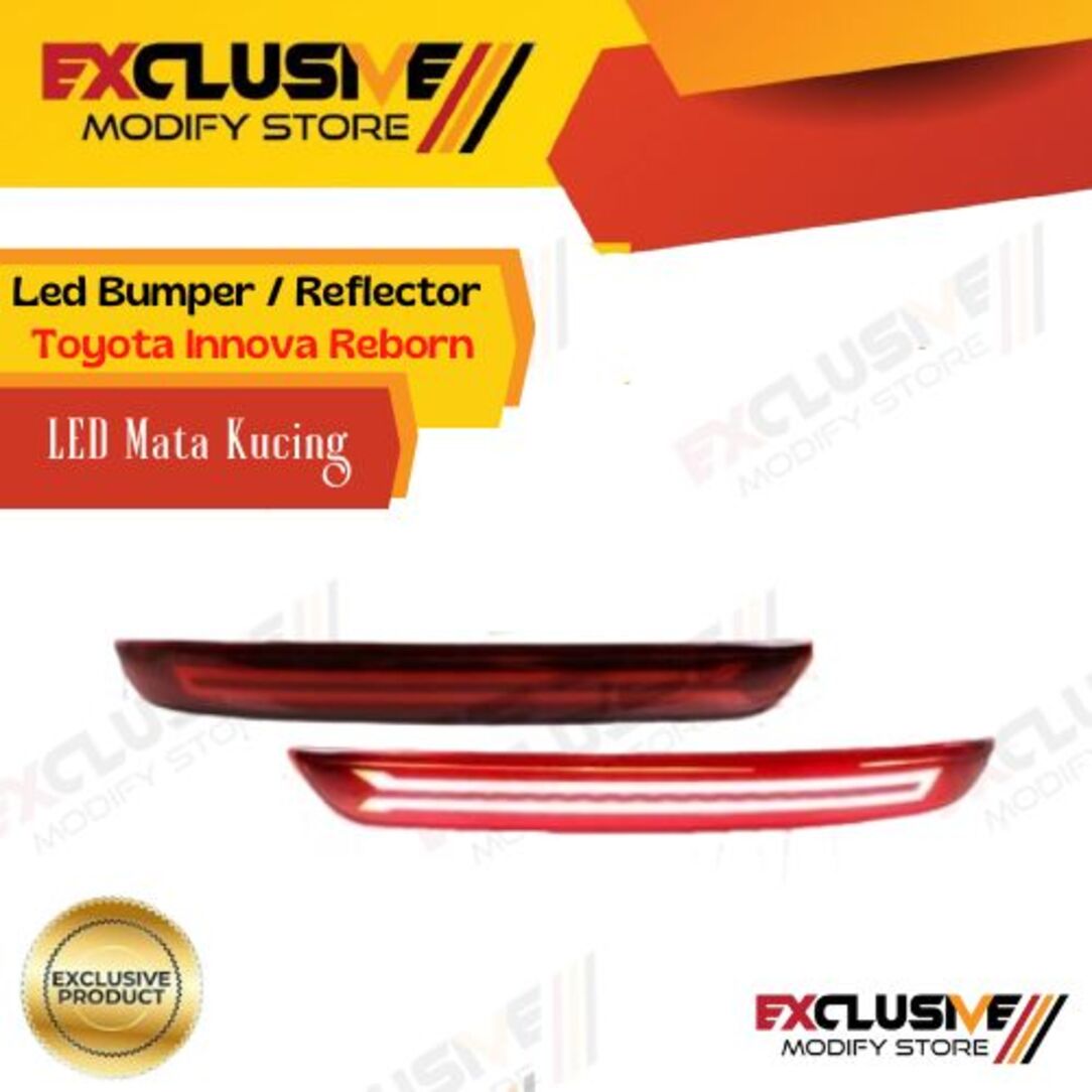 Bumper reflectors/led bumper/led cat eyes Toyota Innova reborn Harga 200,000 rupiah*Gratis Ongkir