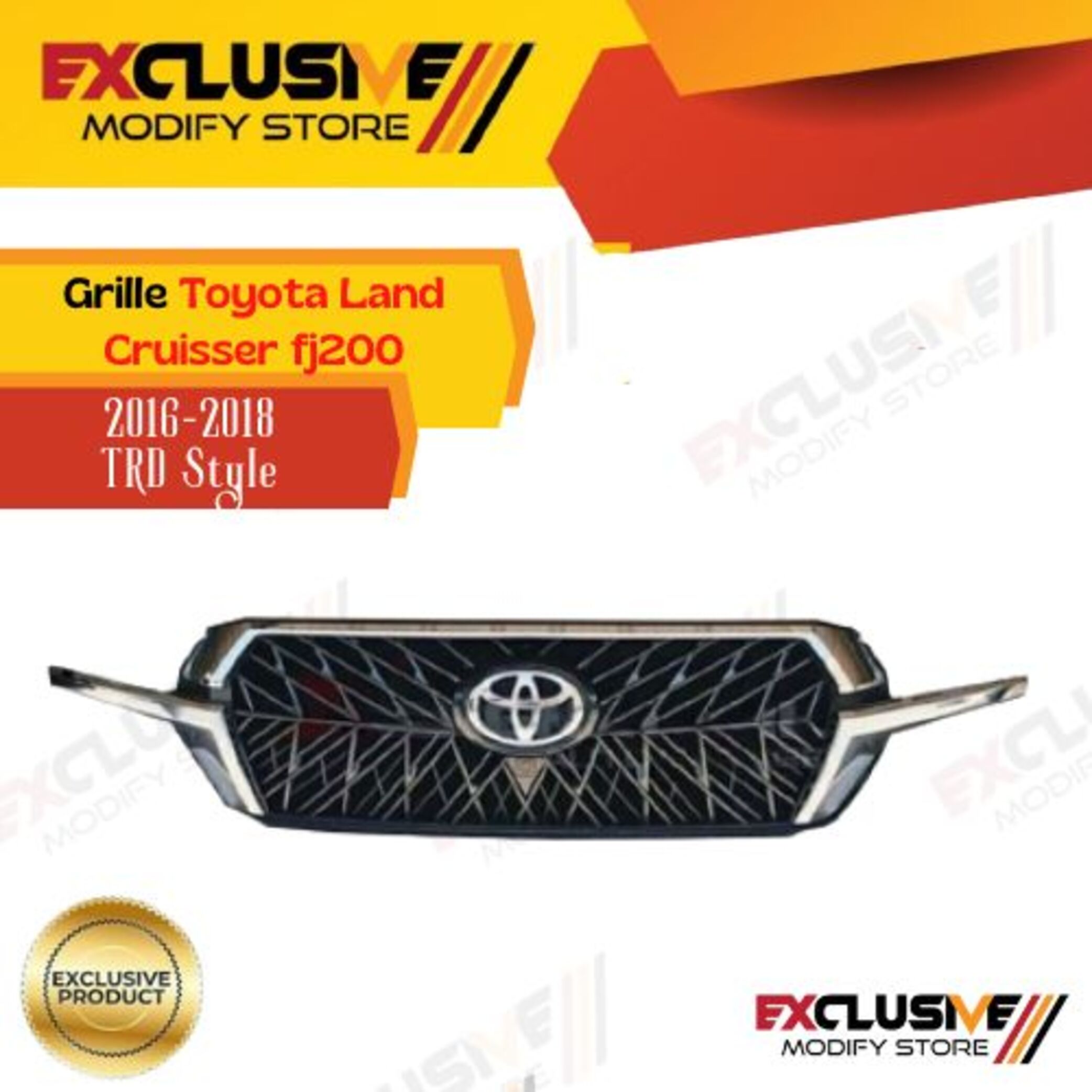 GRILLE FOR TOYOTA LAND CRUISER FJ200 TRD STYLE 2016-2018 Harga 4,000,000 rupiah*Gratis Ongkir
