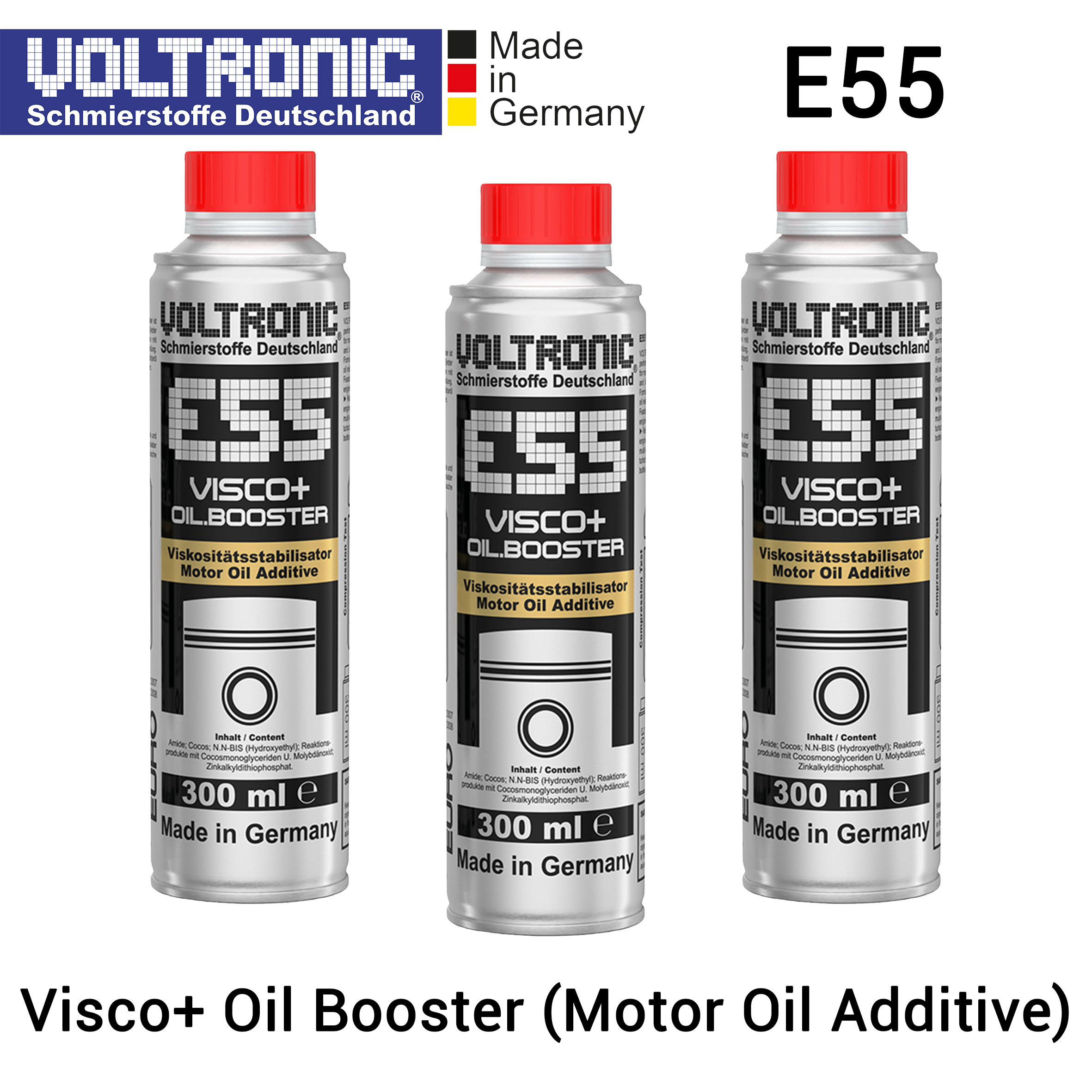 VOLTRONIC E55 - Visco+ Oil Booster (Motor Oil Additive) (Bundling isi 3 Set) Harga 943,000 rupiah*Gratis Ongkir