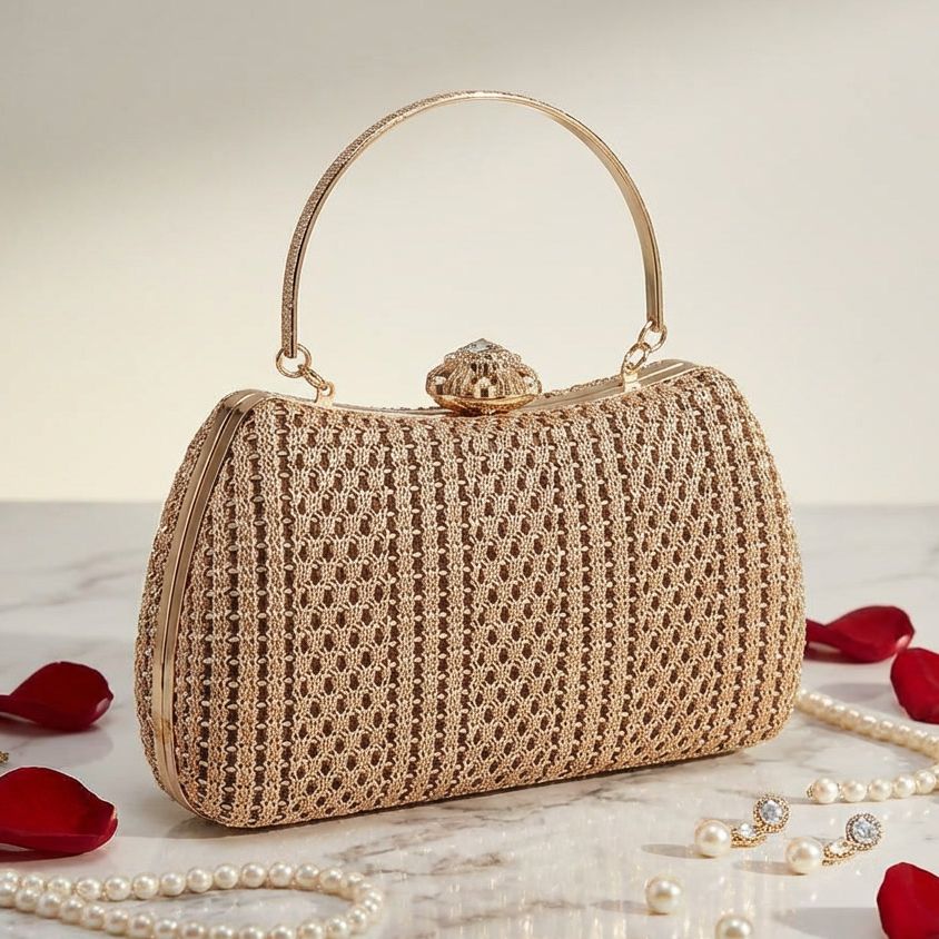 Luxury Imported wisuda Party Handbag Purse Bag Crystal Diamond Hardcase 2888210