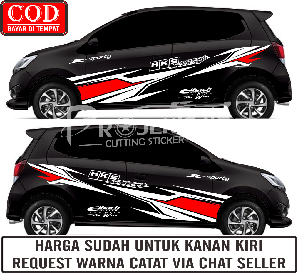 TERMURAH Cutting Sticker Mobil Stiker Kaca Depan Nama Lazada Indonesia