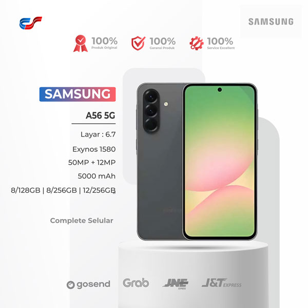 Samsung Galaxy A56 5G 8/128GB 8/256GB 12/256GB - Exynos 1580 | 6,7 inch Super AMOLED | Garansi Resmi Giá 6,699,000 Đồng*Miễn phí vận chuyển