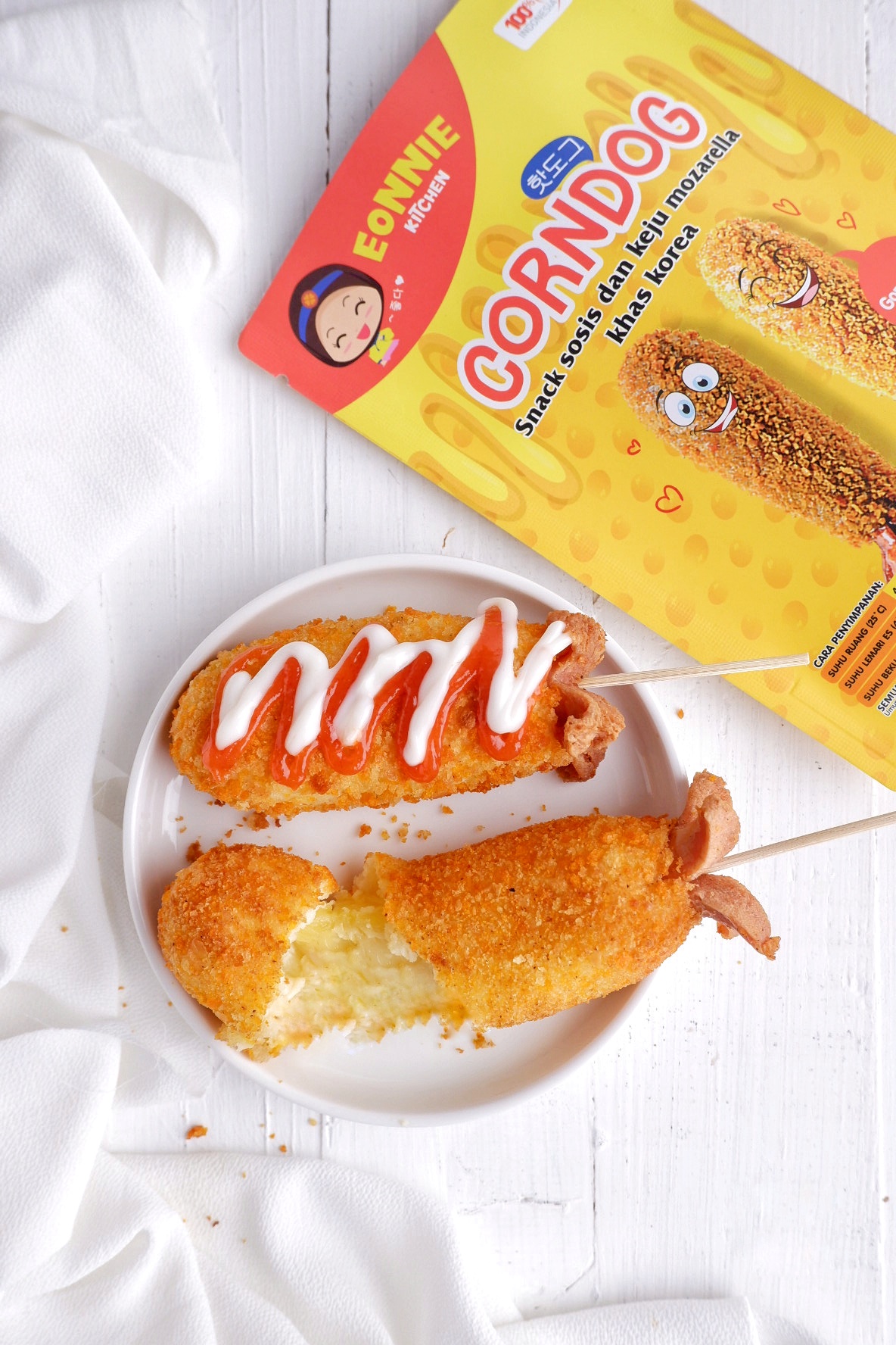 CORNDOG MOZARELLA MOZARELA KEJU SOSIS ICEPACK || MAKANAN KOREA