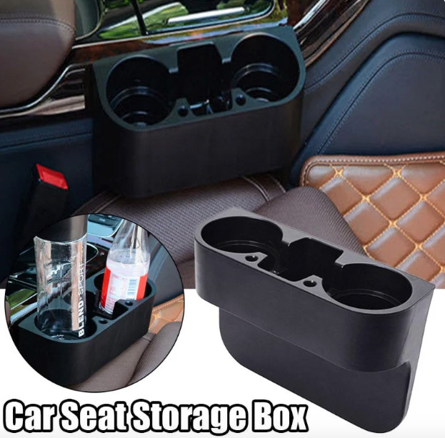 Tempat Minum Mobil Selipan Jok Mobil Cup Holder Mobil Universal Hitam Harga 18,220 rupiah*Gratis Ongkir