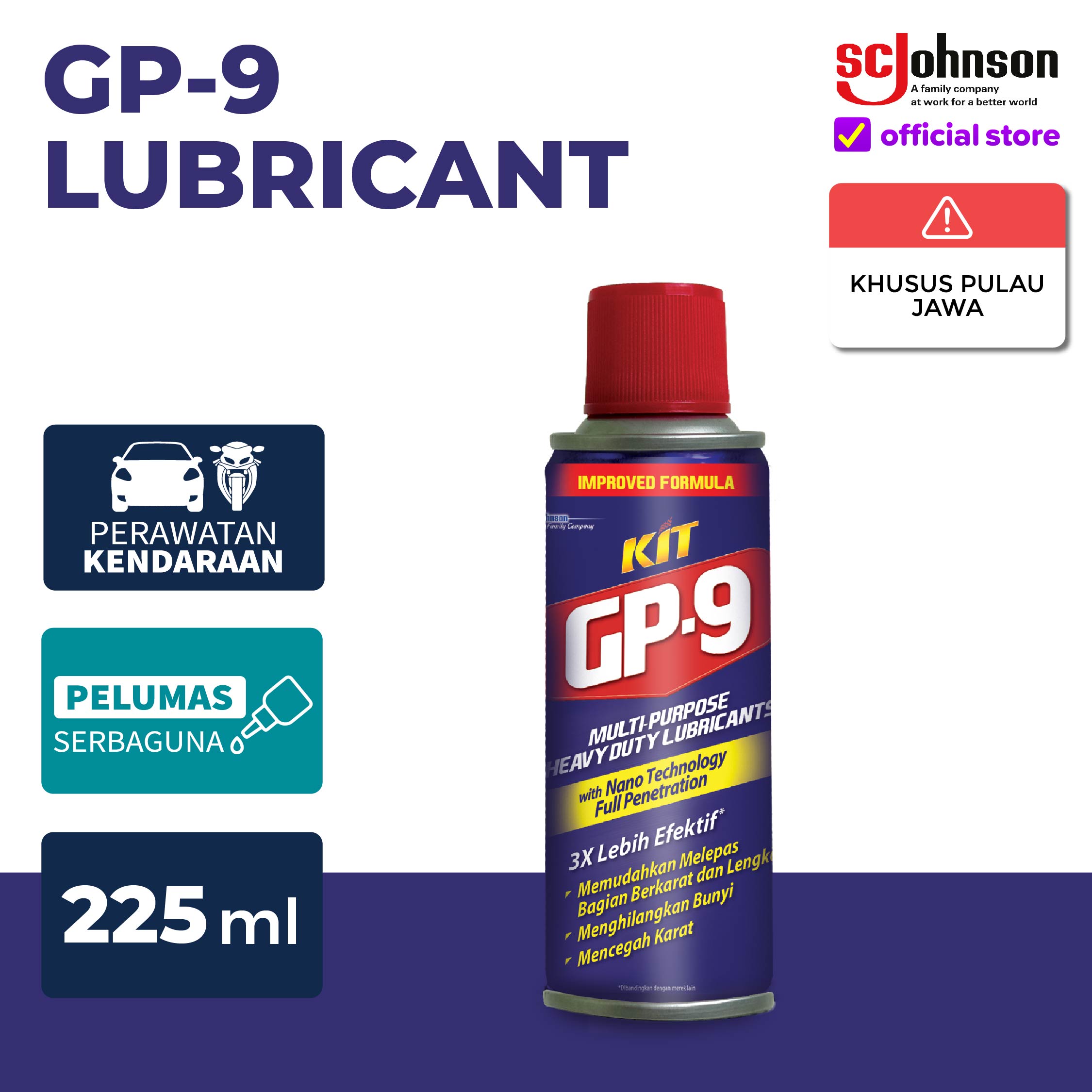 Kit Gp-9 Multi-Purpose Lubricant Spray 225ml Harga 46,500 Ringgit*Penghantaran Percuma