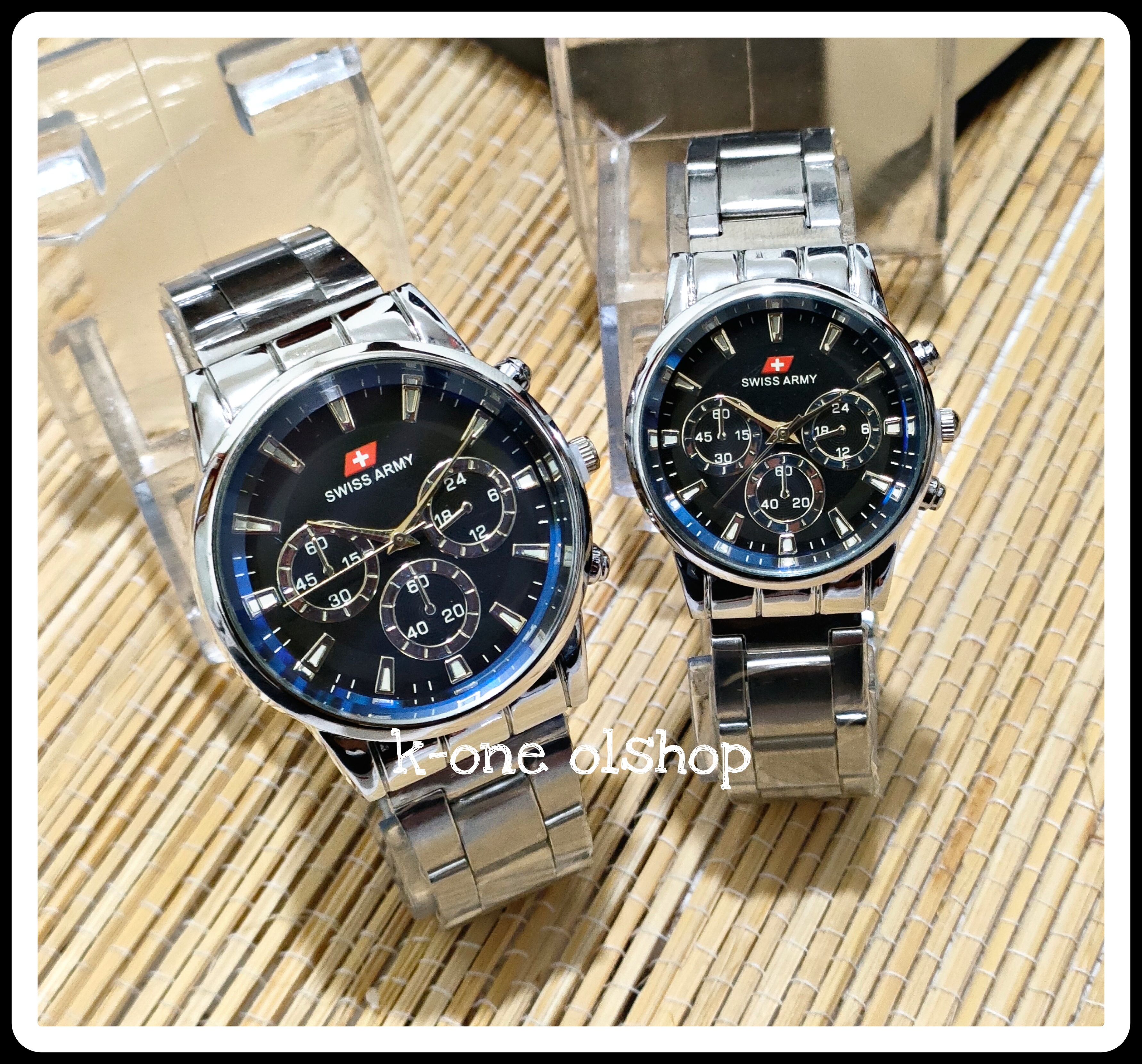 Terbaru!!!Jam Tangan Pasangan Wanita Dan Pria Tali Rantai Stainlees-Jam Tangan Pasangan Pria Dan Wanitβ¦