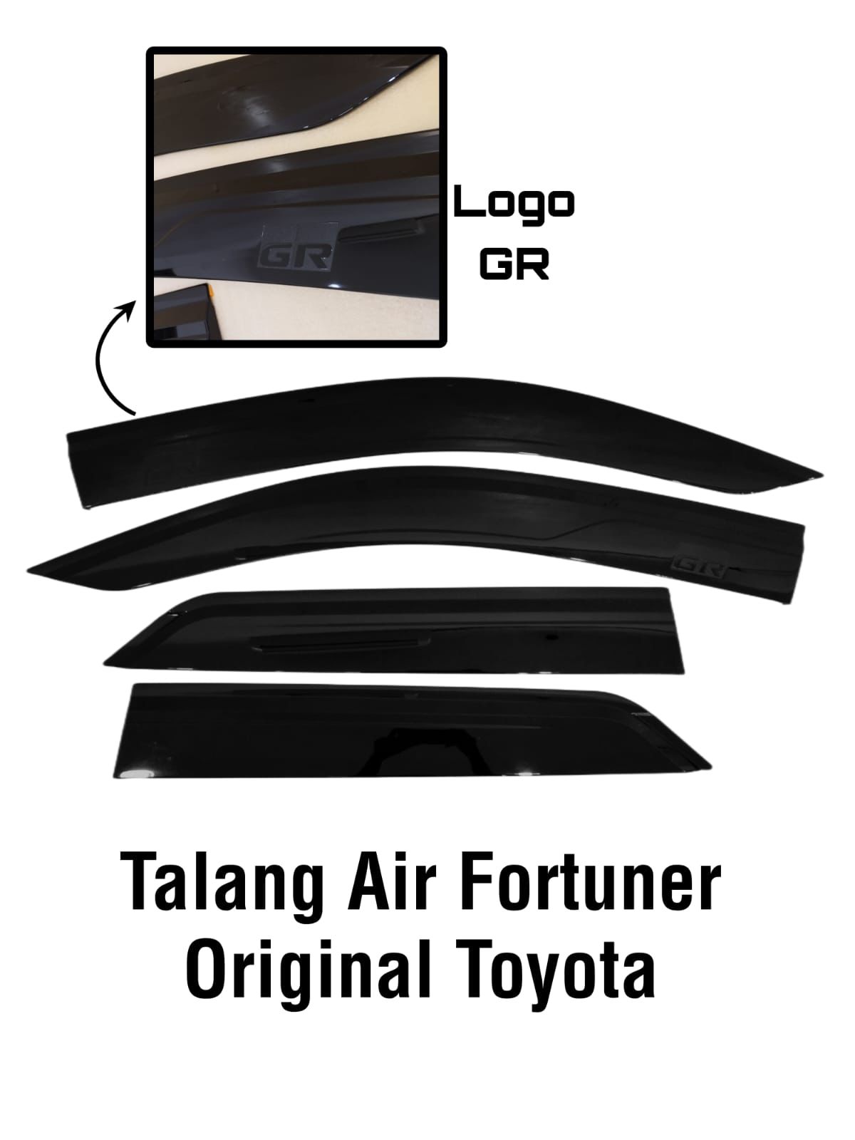 Side visor chamfer air GR sport all new Fortuner 20162023 original Harga 1,200,000 rupiah*Gratis Ongkir
