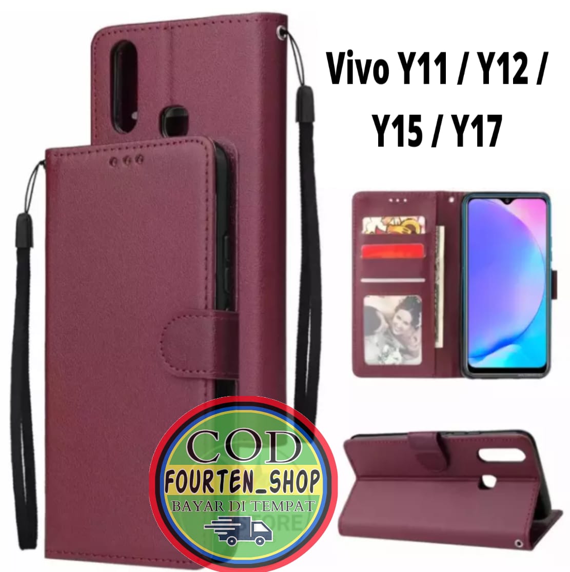 vivo y 12 flip cover