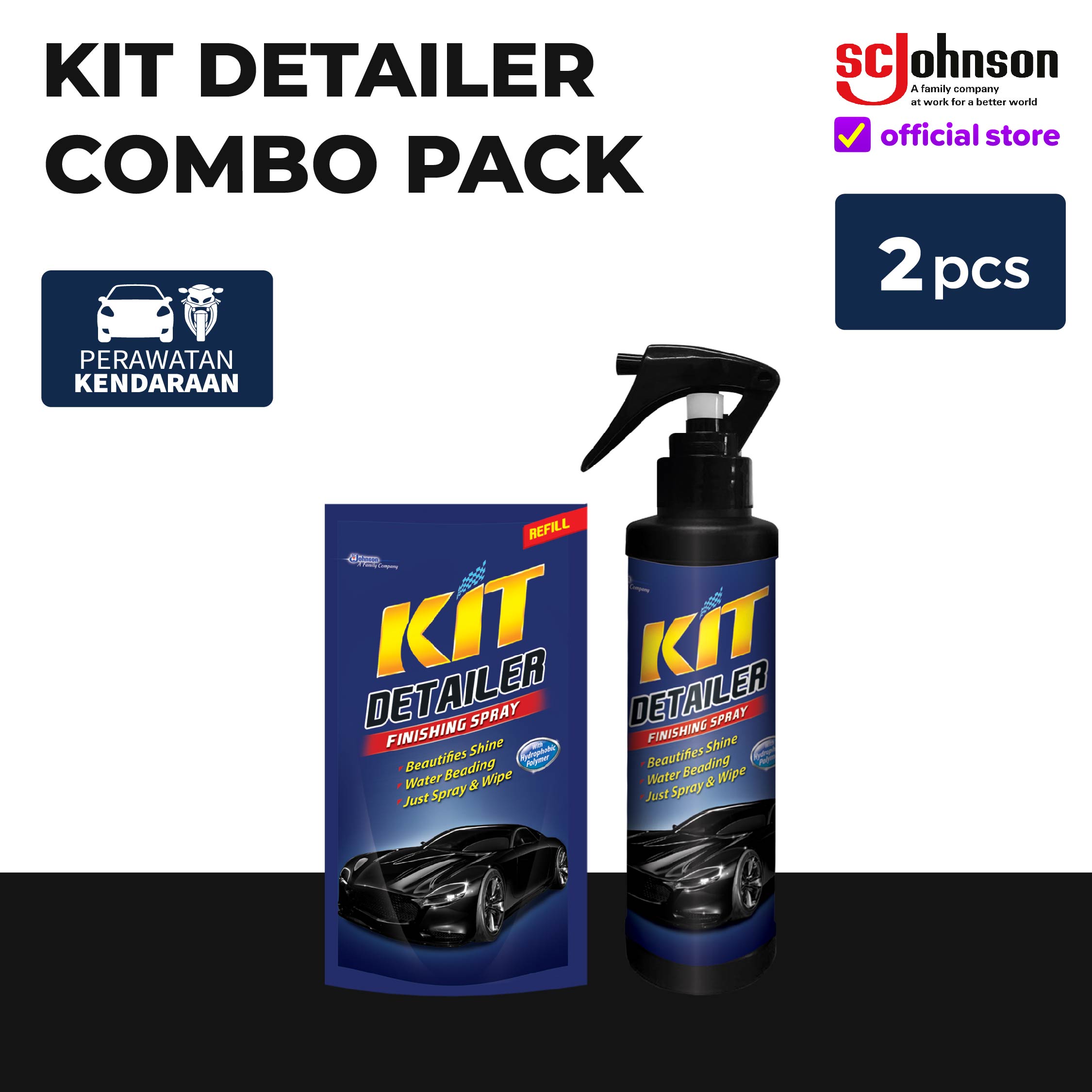 KIT Detailer Pump 200mL + Refill 200mL Harga 43,500 rupiah*Gratis Ongkir