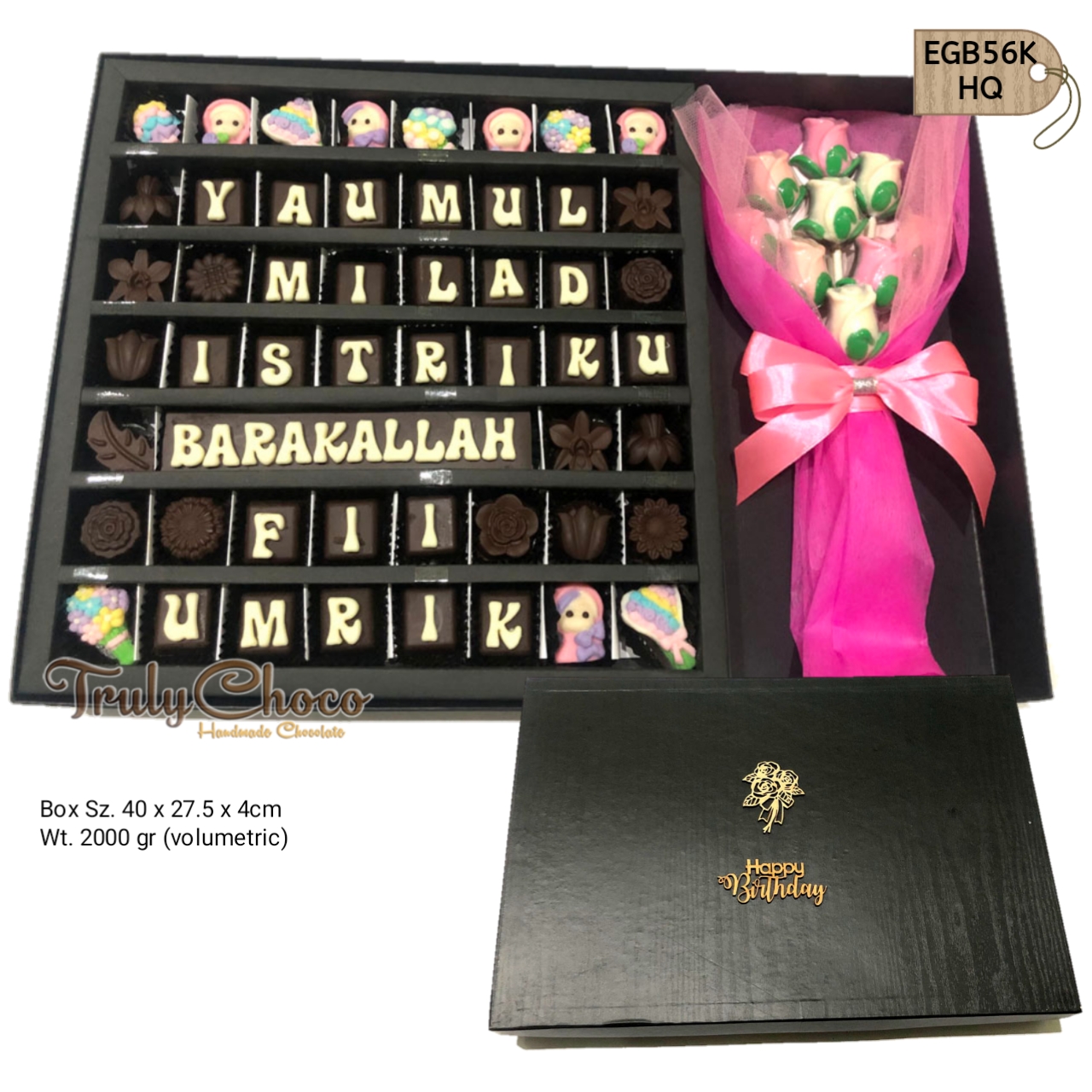 TruyChoco Coklat Ucapan Huruf Hampers Ulang tahun Untuk Istri atau Suami, hadiah anniversary Buat Paca…