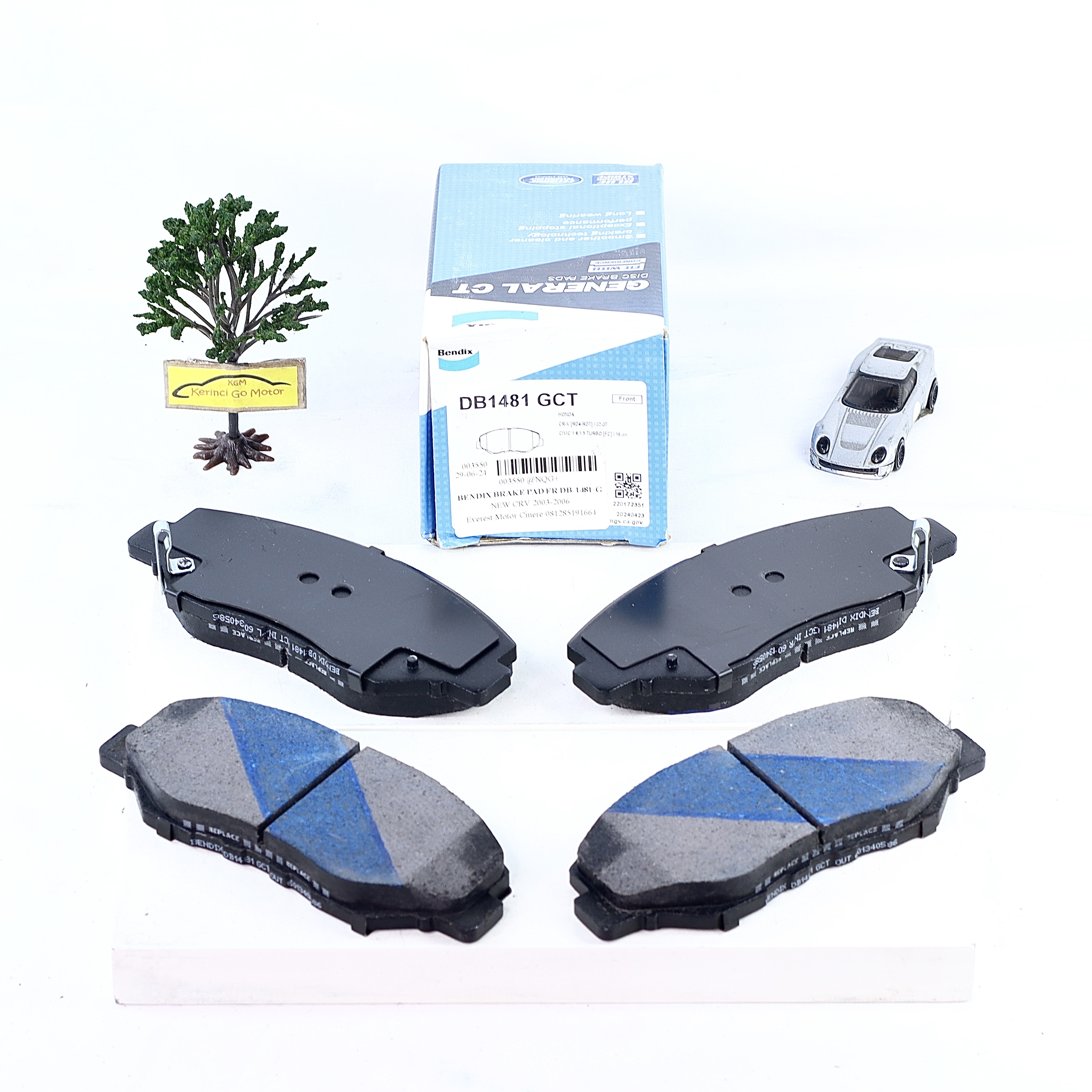 60枚 ② Bendix DB-1481 GCT Kampas Rem Depan Brake Pad CRV 02-06 Civic 17