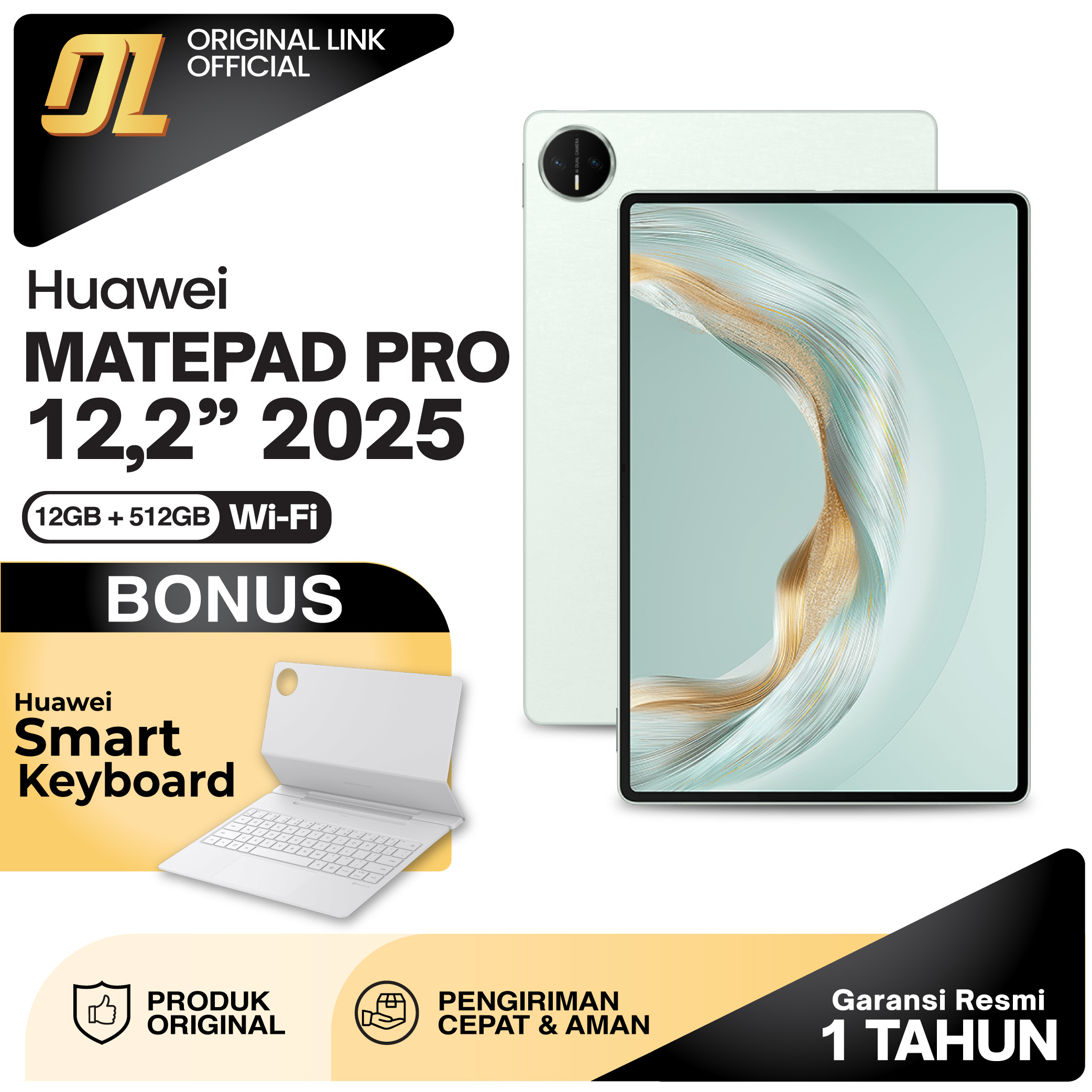 Huawei Matepad Pro 12.2 Inch 12/512Gb Papermatte 2025 Tablet 12 Inch Pc-Level Wps Harga 12,799,000 rupiah*Gratis Ongkir