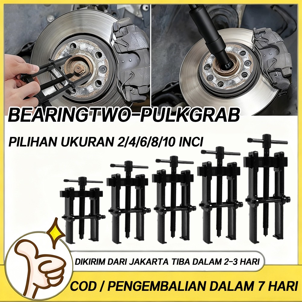 Puller set 2-jaw 2/4/6/8/10 inch bearing gear and armature removal tool for car vehicle motorcycle service Harga 42,000 rupiah*Gratis Ongkir