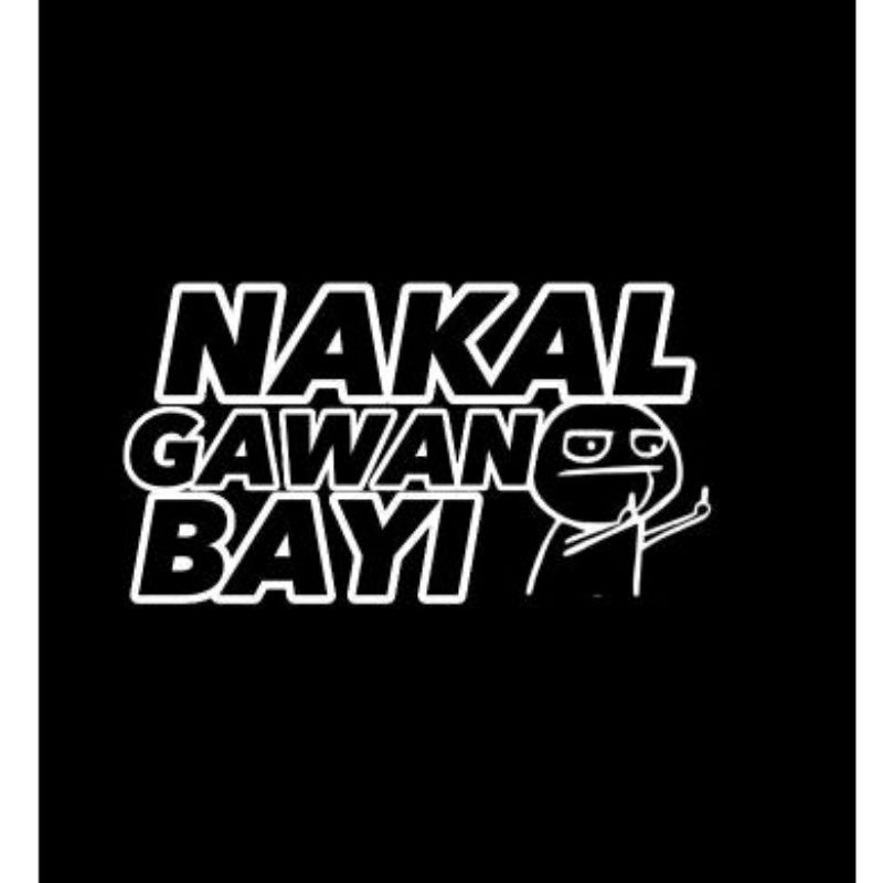 sticker kaca mobil unik nakal Gawan bayi Giá 20,000 Đồng*Miễn phí vận chuyển