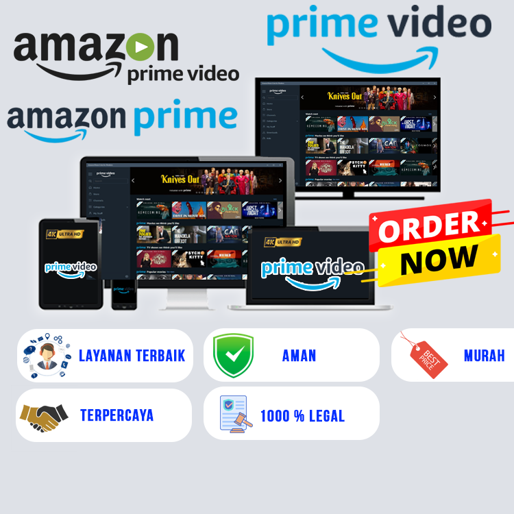 AMAZON PRIME VIDEO PREMIUM UHD 4K 1 BULAN FULL GARANSI Harga  5,000 rupiah*Gratis Ongkir