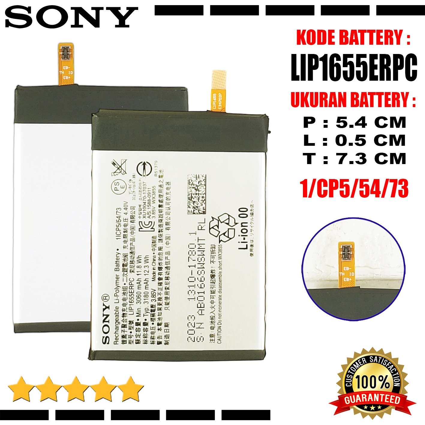 Batterie Originale Sony Xperia XZ2 / XZ2 Compact - Réf. 1310-1780.1 - Neuf Emballé