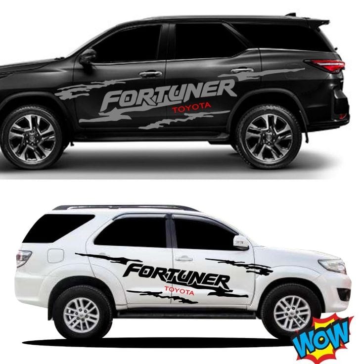 Hot Toyota Fortuner car stickers hot Toyota Fortuner car stickers Harga 130,000 rupiah*Gratis Ongkir