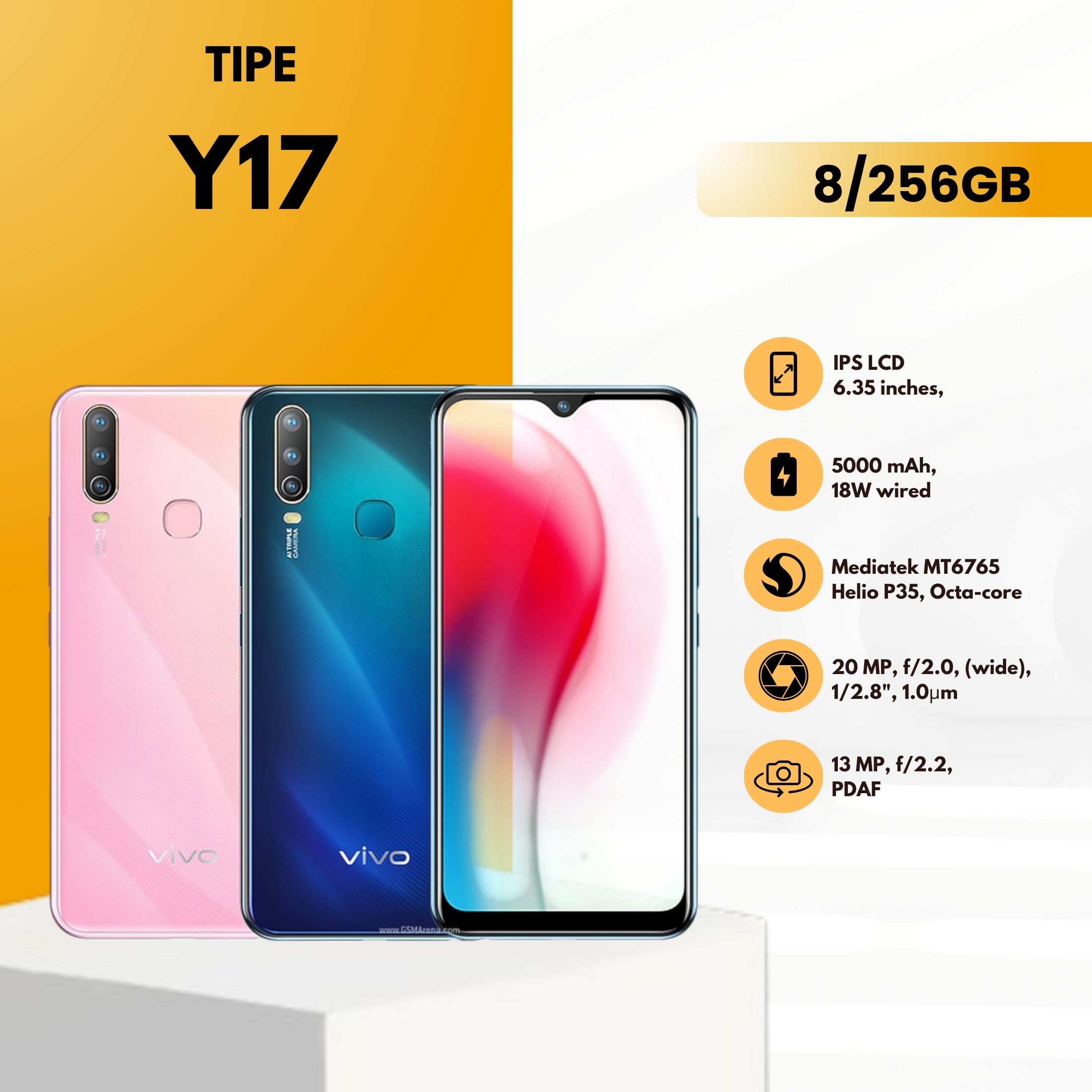 Chic mension HP Y17 8 + 256gb smartphones Murah handphone Android timehand fullset warranty Toko Harga  649,000 Ringgit*Penghantaran Percuma