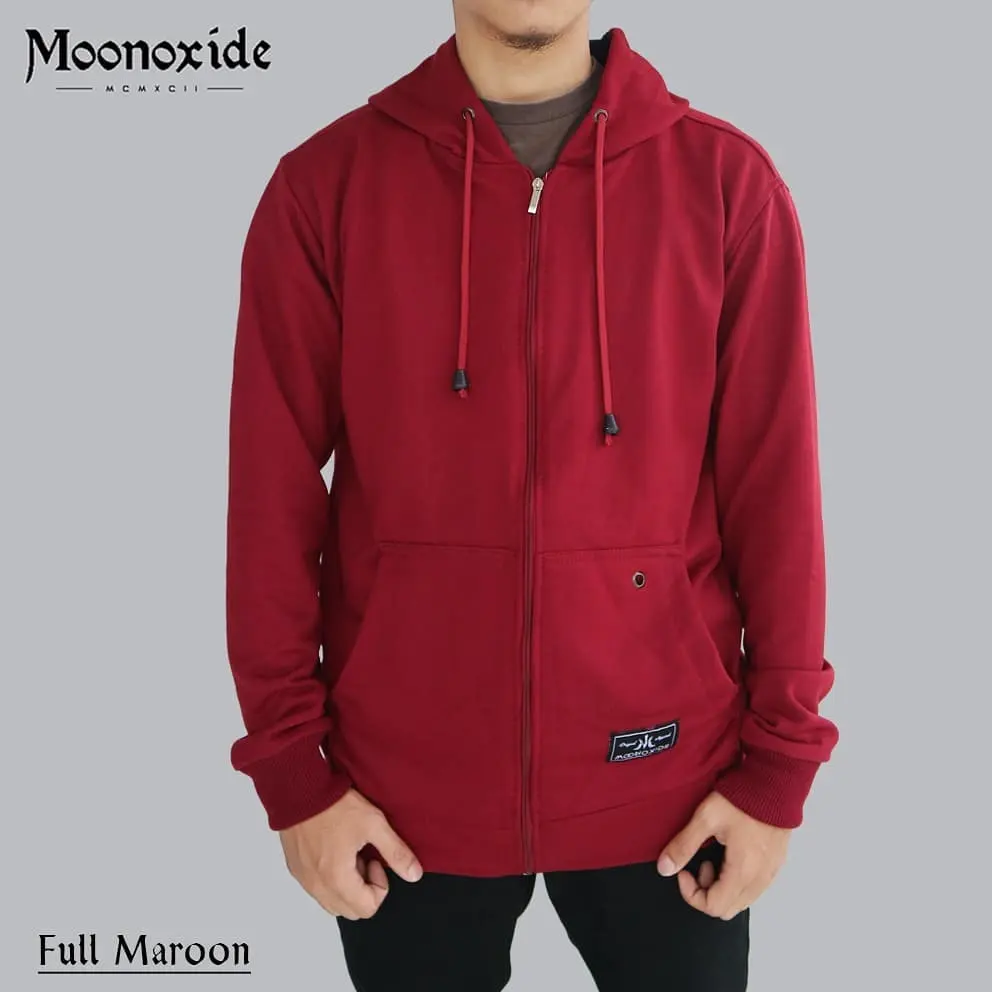 sweater hoodie merah maroon