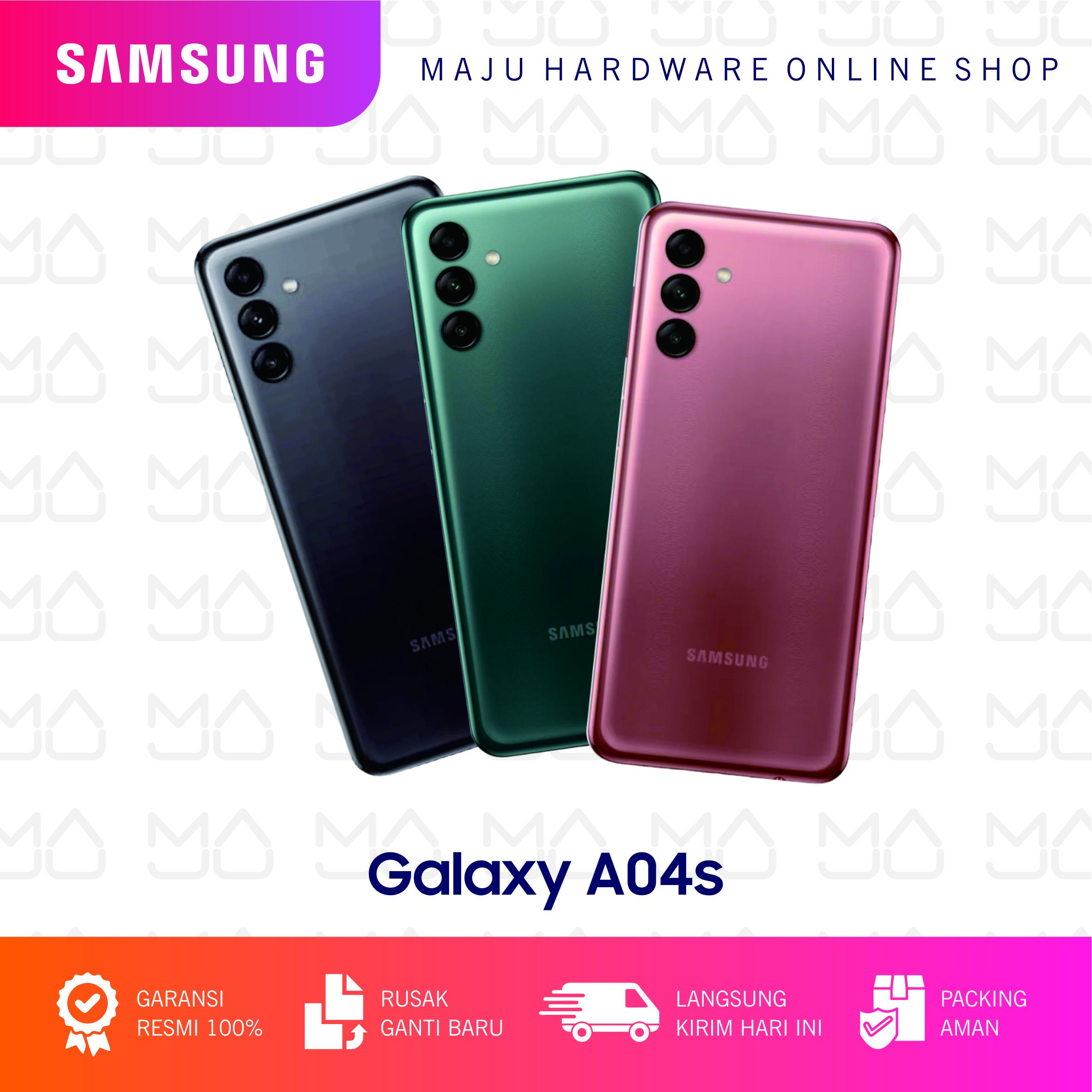 Samsung Galaxy A04s 4/64GB Garansi Resmi 1 Tahun Harga 1,667,000 rupiah*Gratis Ongkir
