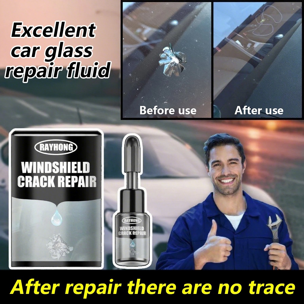 Traceless Repair Windscreen Repair Kit 20ml Car Mirror Crack Repair Can Repair Car Windshields Side Windows Harga 29,999 rupiah*Gratis Ongkir