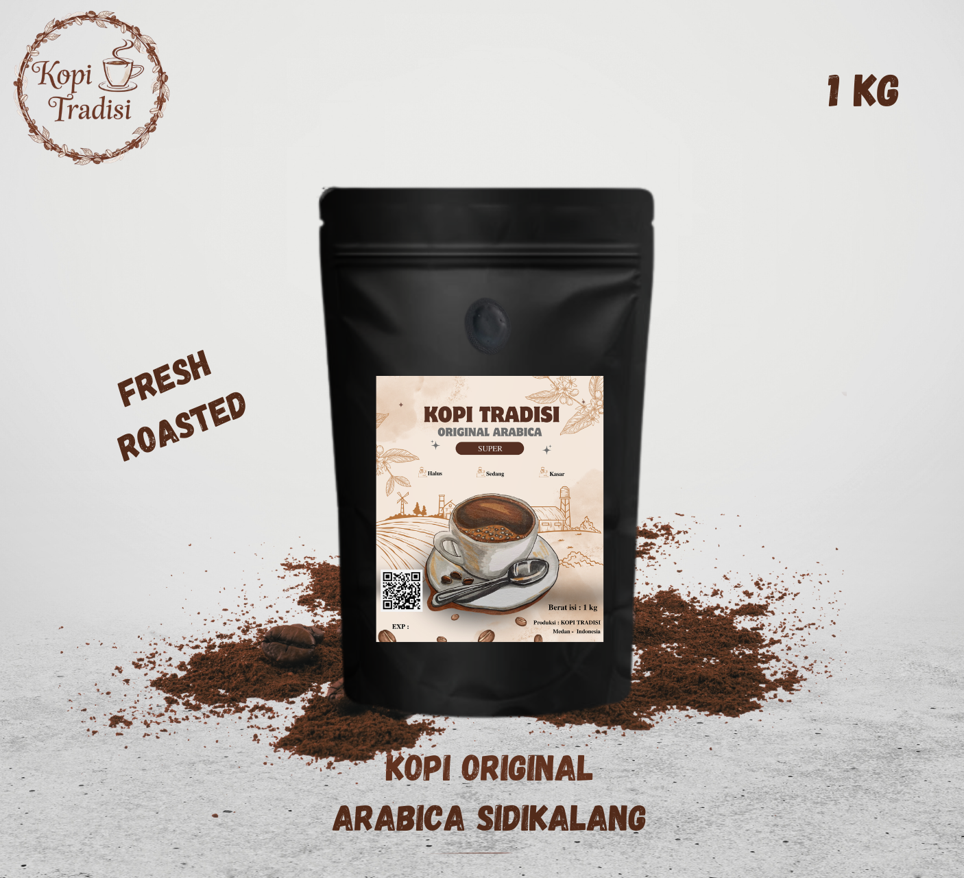 Original Arabica Sidikalang Ground Coffee 1kg | Super Quality Black Coffee