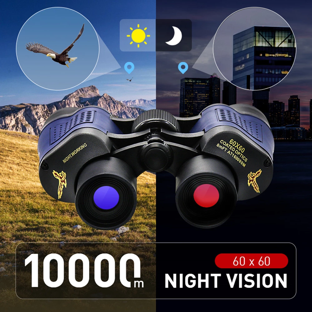Night Vision Binoculars Binoculars 60x60 Teropong Sport 60X60