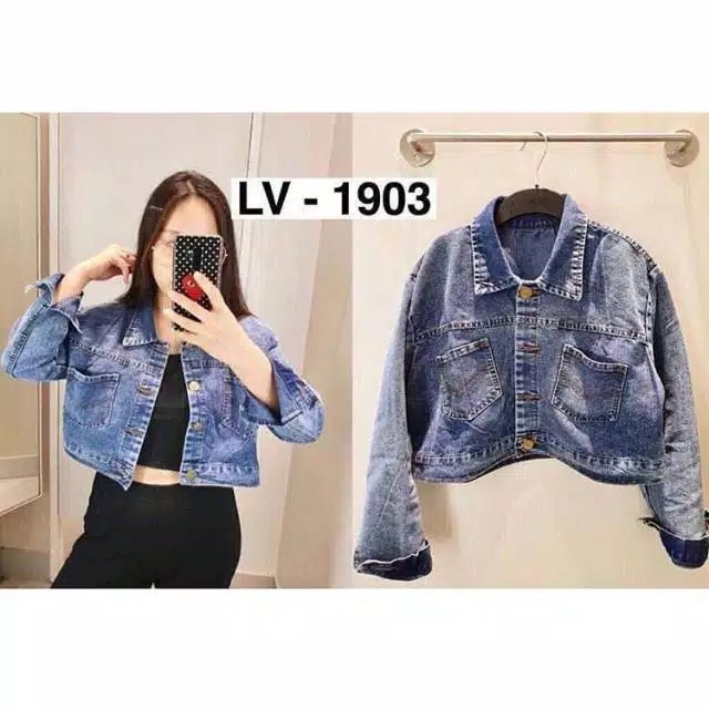 style jaket jeans crop
