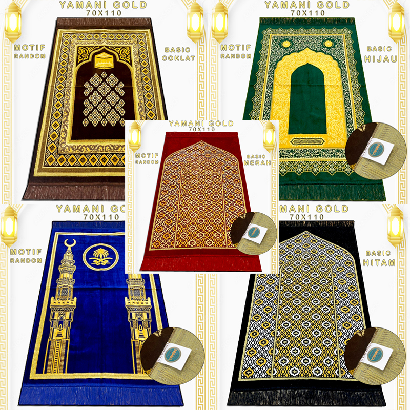 PAKET GROSIR 20 PCS SAJADAH BAHAN BLUDRU PREMIUM QUALITY - Merek YAMANI Harga 600,000 rupiah*Gratis Ongkir