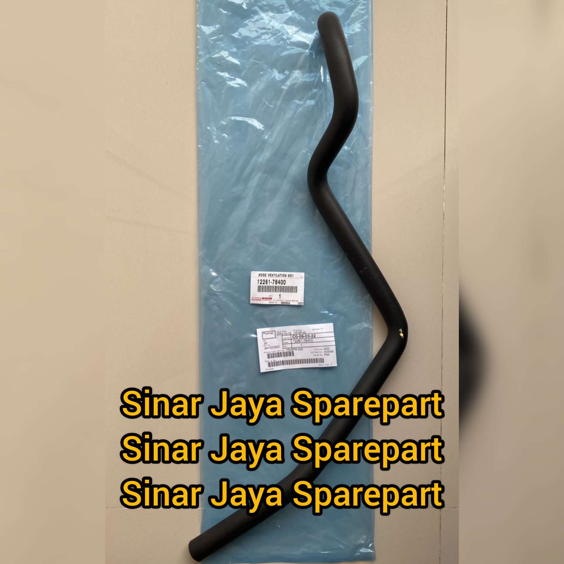 Original 12261-78400/12261-e0620 ventilation hose or ventilator hose Toyota Dyna 110 125 130 Hino Dutro 110 125 130 Harga 100,000 rupiah*Gratis Ongkir