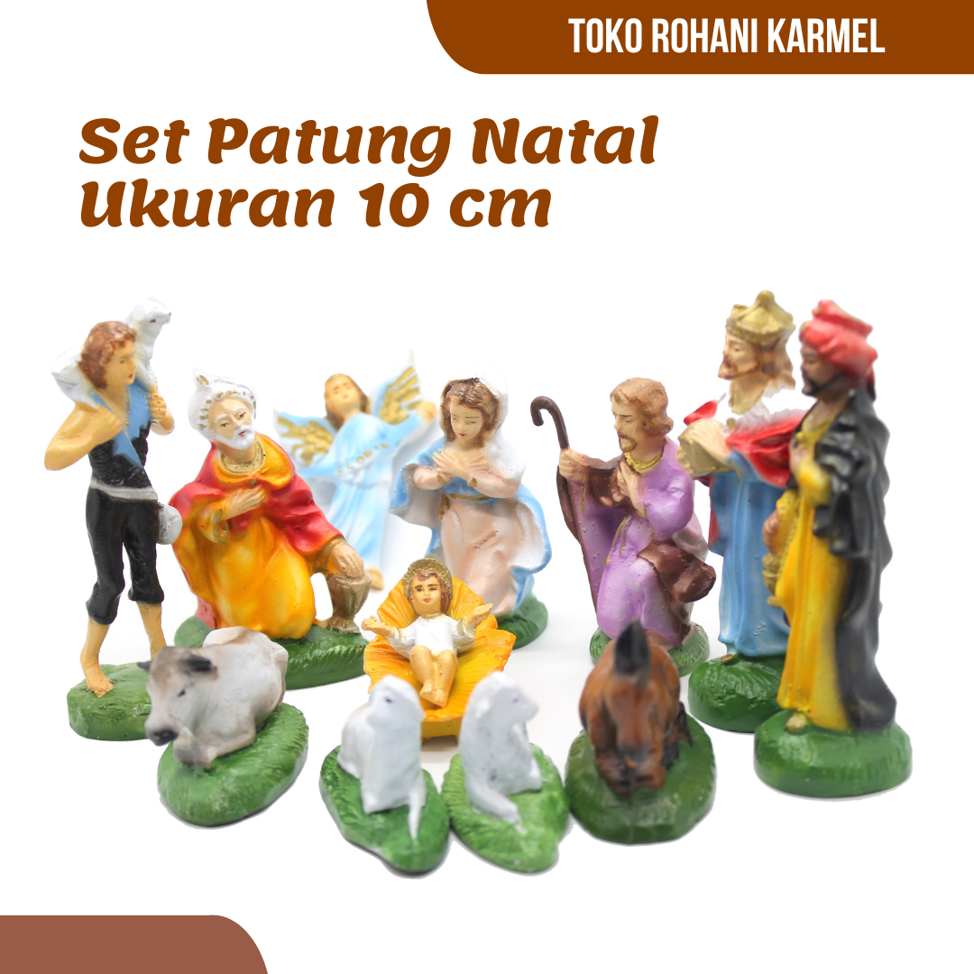 Patung Natal 10 CM /SET Dekorasi Patung Natal / Patung Gembala Natal