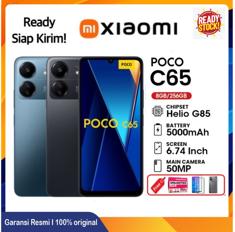 Xiaomi Poco C65 NFC 6/128 | 8/256 GB Garansi - 6/128GB Purple Harga 1,333,300 rupiah*Gratis Ongkir