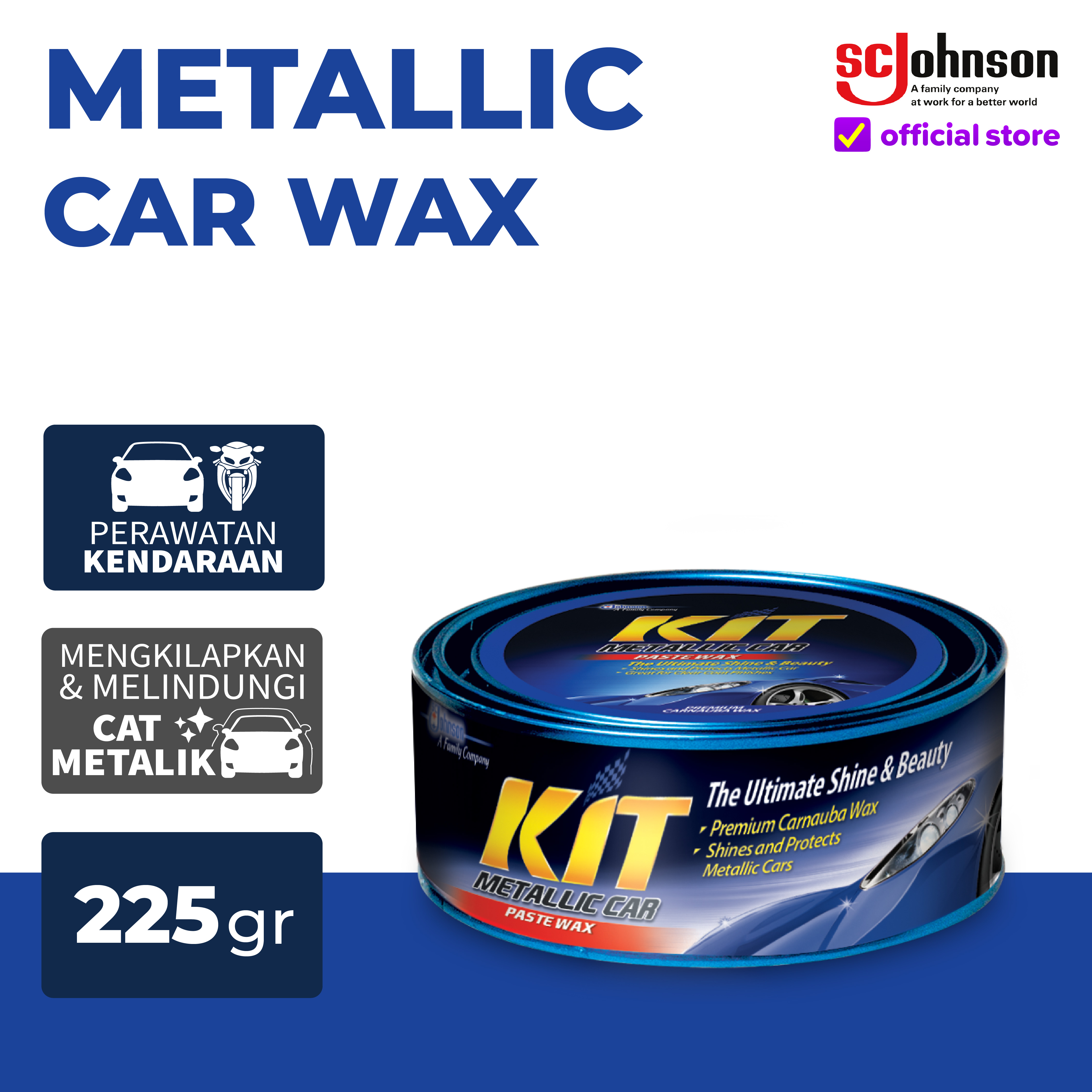KIT Paste Wax Metallic 225gr Harga 42,963 rupiah*Gratis Ongkir