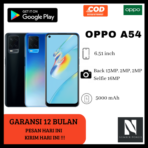  daftar harga dan spesifikasi hp android	 Oppo A54 Ram 6/128Gb Fullset Garansi 1 Th Tersegel 	