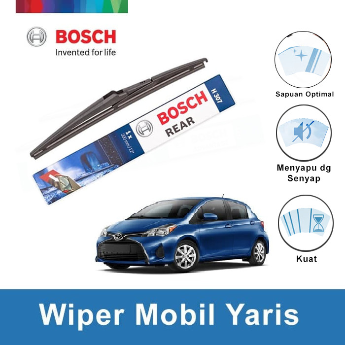 Bosch Rear Wiper Kaca Belakang Mobil Toyota Yaris Rock Lock 2 12 inchi H307 Harga 94,010 rupiah*Gratis Ongkir