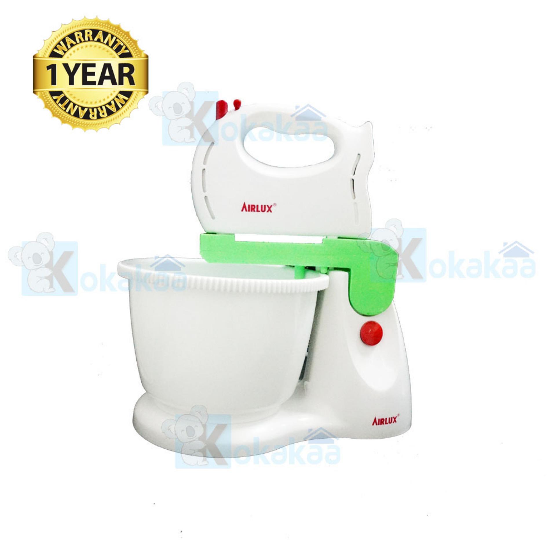 AirLux MixerCom Stand Mixer with Bowl Putih H062 - Putih Hijau