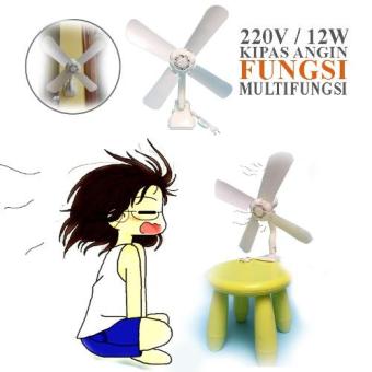 EELIC Mini fan Kipas Angin 4 Baling Baling Jepit 12W Gukuran 43cm JM .