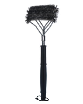 Gambar huiying 16Inch BBQ Grill Brush 3 in 1 Druable Stainless SteelBarbecue Grill Cleaning Brush   intl