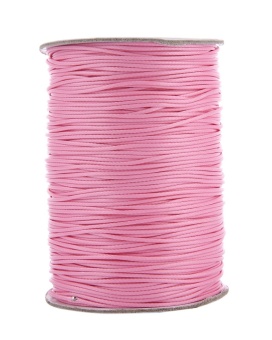 Gambar jaxuzha Waxed Cotton Cord String for Beading and Macrame SuppliesBeading Thread,Pink   intl