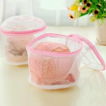 Laundry Washing Machine Bra Underwear Clothes Lingerie Mesh Wash Case Bag White - intl