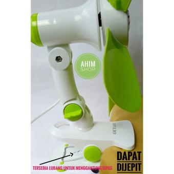 Ouyashi Kipas Angin Pintar 5 Baling 3in1 Duduk, Jepit, Gantung NEW MODEL OY-360J 20W (Hijau) Januari 2019 - 2 Ouyashi Kipas Angin Pintar 5 Baling 3in1 Duduk, Jepit, Gantung NEW MODEL OY-360J 20W (Hijau) - 2